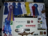 My first couple years of ribbons.